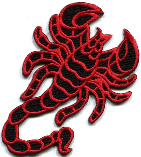 Scorpion Embroidered Appliques Iron On Patches Sew Crafts Iron On