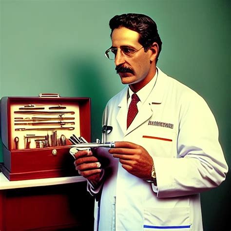 Un médico con su instrumento médico Foto Premium