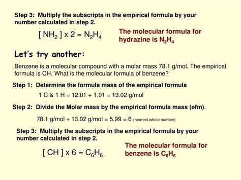 Ppt Empirical And Molecular Formulas Powerpoint Presentation Free C53