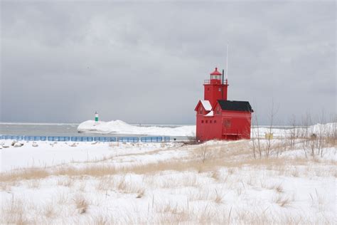 Big Red Holland Harbor Lighthouse Lake Michigan Lighthouse