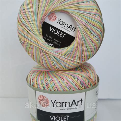 Турецкая пряжа для вязания YarnArt Violet Melange (виолет меланж)100% ...