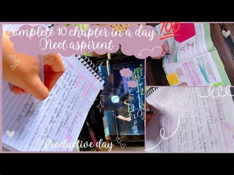 Complete 10 Chapter In A Day Neet Aspirent Study Vlog Neet 2024