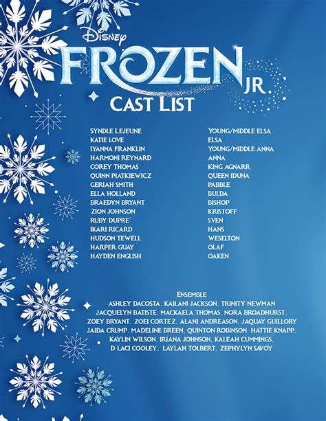 FROZEN JR. Cast Announced