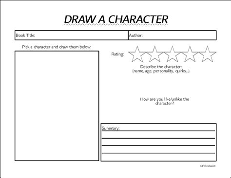 Creating A Character Worksheets Teacher Made Worksheets Library