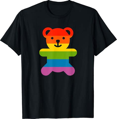 Buy Rainbow Pride Flag Bear Gay T Shirt Online At Lowest Price In India B M Qz Nb