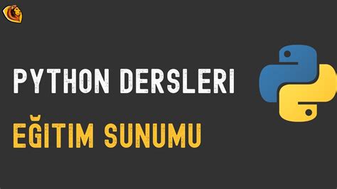 Python Dersleri Eğitim Sunumu YouTube