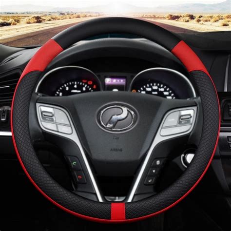 Factory Price Perodua Carbon Fiber Leather Steering Cover Penutup