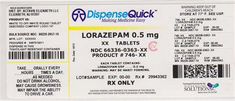 Lorazepam Tablets Usp