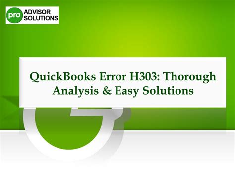 Ppt Step By Step Fix For Quickbooks Error H Powerpoint