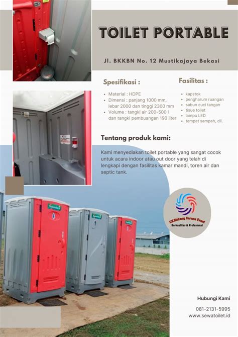 Sewa Toilet Portable Ramah Lingkungan Cimpaeun Depok