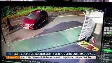 Meio Dia Paraná Londrina Corpo de mulher morta a tiros é enterrado