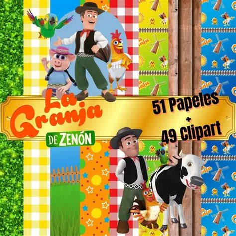 Kit Imprimible La Granja De Zen N Papeles Cliparts En