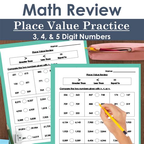 Math Place Value Review Worksheets Made By Teachers