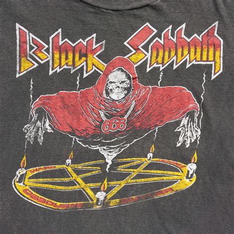 Vintage Black Sabbath T Shirt Tour Black Shirts World