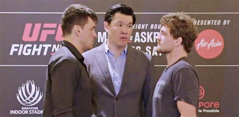 Ufc Singapore Media Day Face Offs Demian Maia Vs Ben Askren