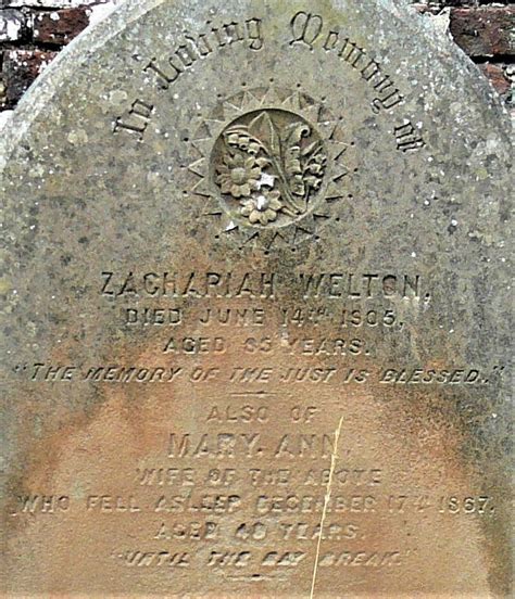 Zachariah Welton Find A Grave Memorial