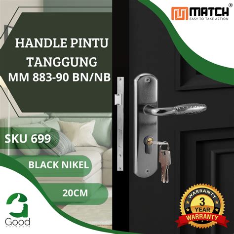 Jual Handle Pintu Komplit Ukuran Tanggung Match Gagang Kunci Pintu