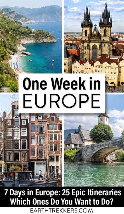 One Week in Europe: 25 Epic Itineraries – Earth Trekkers