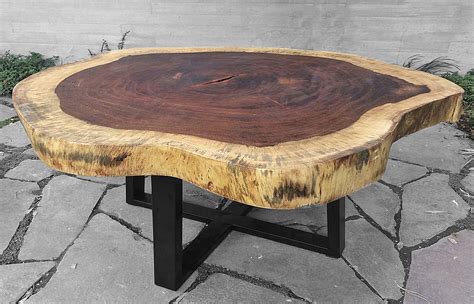 Parota Wood Tables Custom Modern Design Made In Mexico Wood Stumps