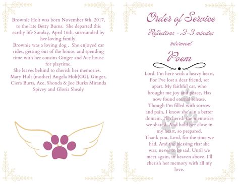 Forever Cherished Pet Obituary - Etsy