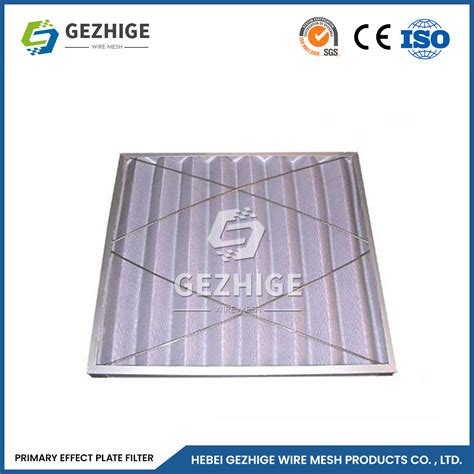 Gezhige Plate G Primary Folding Filter Suppliers Odm Custom Aluminum