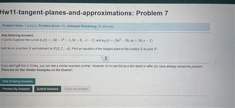 Solved F Poini Suppose The Curves R1 T 4t−t2−1 5t−8 −t−1