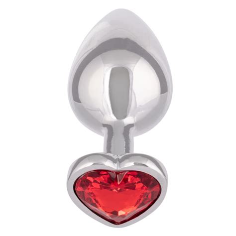 Jewel Ruby Heart Plug Anal de Aluminio Grande Tabú Sex Shop