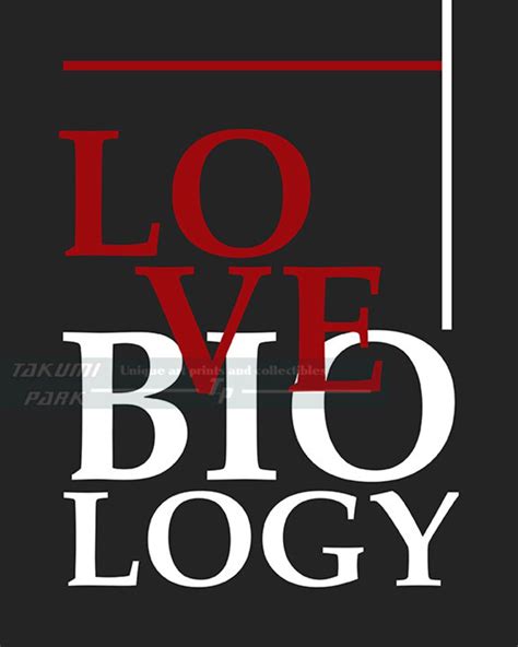 Love Biology Classroom Decor Quote Art Biology Art Home Decor Art