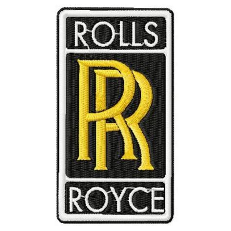 roll royce logo embroidery design car design embroidered  inspire
