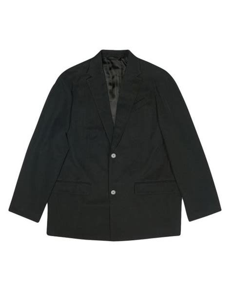 Balenciaga Oversized Single Breasted Blazer In Black Lyst