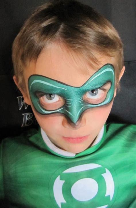 Green Lantern Faceandbodypaint Superhero Face Painting Face Painting