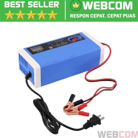 Jual Alat Cas Aki Accu Charger Aki Mobil Motor 12 24V 10A Dengan LCD