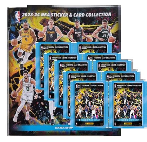 Panini NBA Saison 2023 24 Sticker 1x Sammelabum 10x Sammeltüten