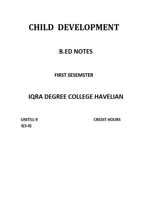 Child Development Book Bed Pdf Child Development Dominance