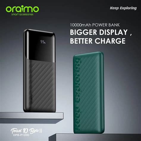 Oraimo Toast 10 Byte II OPB P120D 10000mAh 12W Power Bank Sophie S