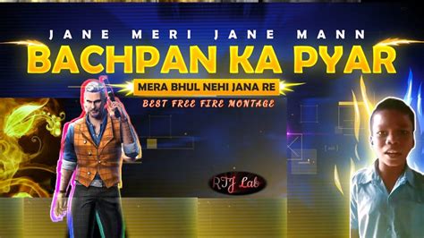 Bachpan Ka Pyaar Beat Sync Free Fire Best Edited Beat Sync Montage