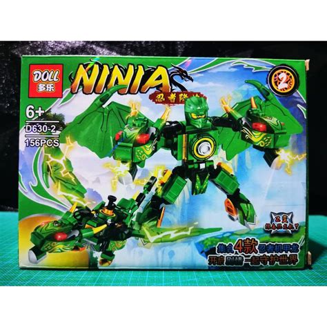 Jual Mainan Anak Balok Susun Ninja Moge Berubah Jadi Robot Ninjago