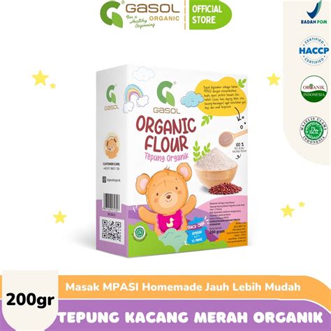 Jual Art R B Gasol Tepung Kacang Merah Organik Makanan Bayi Mpasi Gr