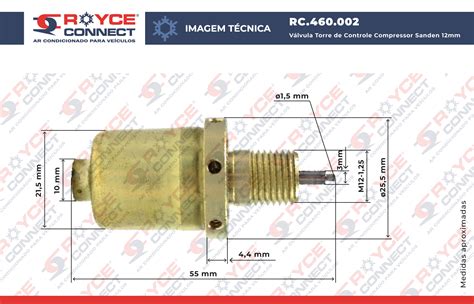 V Lvula De Torre De Controle Sanden Rosca Mm Royce Connect