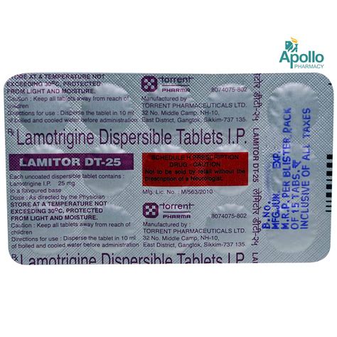 Lamitor Dt Tablet S Price Uses Side Effects Composition