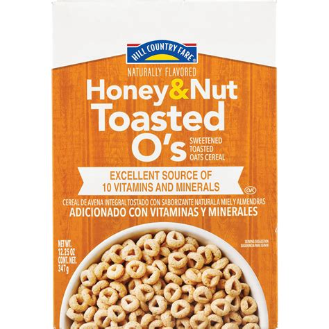 Hill Country Fare Honey Nut Toasted O S Cereal Shop Cereal At H E B