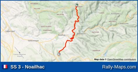 Karte Wp Noailhac Rallye National De La Montagne Noire