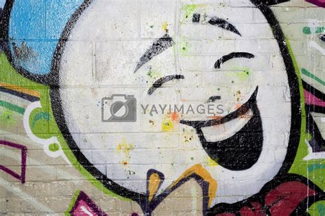 Street Graffiti Happy Face by graficallyminded Vectors & Illustrations ...