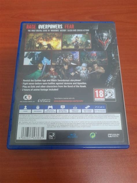 Used PS4 Berserk And The Band Of The Hawk R2 Video Gaming Video