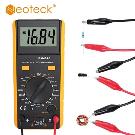 Neoteck LCR Meter LCD Capacitance Inductance Resistance Tester Kikayu