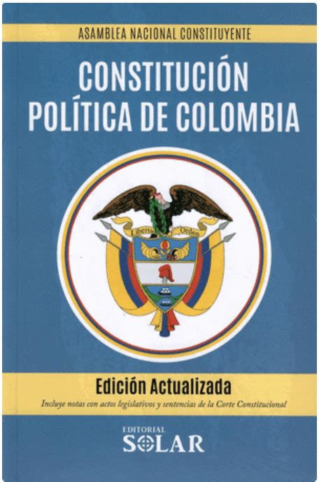 Nueva Constituci N Pol Tica De Colombia Editorial Solar