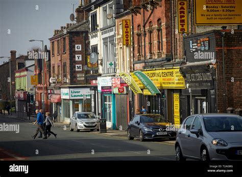 Shops On High Street Liverpool In Merseyside Now Closed And Abandoned