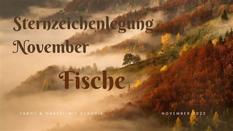 November Fische Sternzeichenlegung Tarot Orakel YouTube