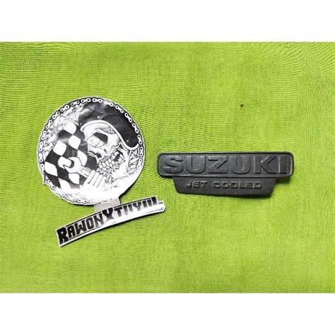 Jual Emblem Logo Body Bodi Belakang Cover Tail Suzuki Rc80 Rc100 Rc 80