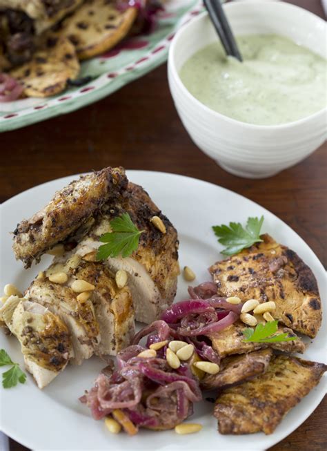 Za’atar Roast Chicken With Green Tahini Sauce Salt And Serenity